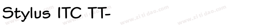 Stylus ITC TT字体转换
